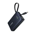 Baseus - Power Bank PicoGo (P10076803123-00) - Type-C, USB, Fast Charging, 45W, 10000mAh, вграден Type-C кабел - Черен