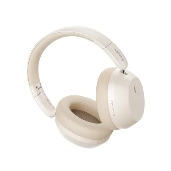 Baseus - Безжични слушалки Bass 35 Max (A00070800221-00) - На ушите, Bluetooth 5.3, Звукоизолация, Сгъваеми - Звездно бяло