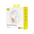 Baseus - Безжични слушалки Bass 35 Max (A00070800221-00) - На ушите, Bluetooth 5.3, Звукоизолация, Сгъваеми - Звездно бяло