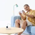 Baseus - Зарядно за стена PicoGo (P10176800123-00) - GaN, Бързо зареждане, 45W, USB-C - Космическо черно