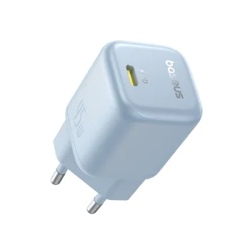 Baseus - Зарядно за стена PicoGo (P10176800313-00) - GaN, Бързо зареждане, 45W, USB-C - Galaxy Blue