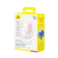 Baseus - Зарядно за стена PicoGo (P10176800413-00) - GaN, Бързо зареждане, 45W, USB-C - Baby Pink