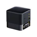 Baseus - Зарядно за стена Super GaN (P10164001123-00) - Прибиращ се кабел, Бързо зареждане, USB, 3x Type-C, 100W, 1,5 m - Космическо черно
