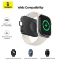Магнитно безжично зарядно MagPro (P10264106123-00) за Apple Watch - Baseus - USB-C, 2.5W - Космическо черно