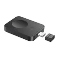 Магнитно безжично зарядно MagPro (P10264106123-00) за Apple Watch - Baseus - USB-C, 2.5W - Космическо черно