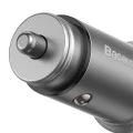 Baseus - Зарядно за кола Circular Metal (CCALL-BS0S) - Type-C, USB, PPS 30W, Multi Protocol - Silver