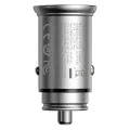 Baseus - Зарядно за кола Circular Metal (CCALL-BS0S) - Type-C, USB, PPS 30W, Multi Protocol - Silver
