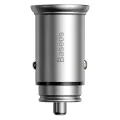 Baseus - Зарядно за кола Circular Metal (CCALL-BS0S) - Type-C, USB, PPS 30W, Multi Protocol - Silver
