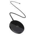 Baseus - Магнитно безжично зарядно устройство Simple Mini4 Air (P10278200111-00) - Бързо зареждане, кабел Type-C, Qi2, 15W - Cluster Black