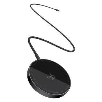 Baseus - Магнитно безжично зарядно устройство Simple Mini4 Air (P10278200111-00) - Бързо зареждане, кабел Type-C, Qi2, 15W - Cluster Black