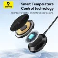 Baseus - Магнитно безжично зарядно устройство Simple Mini4 Air (P10278200111-00) - Бързо зареждане, кабел Type-C, Qi2, 15W - Cluster Black