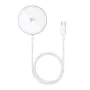 Baseus - Магнитно безжично зарядно устройство Simple Mini4 Air (P10278200S11-00) - Бързо зареждане, кабел Type-C, Qi2, 15W - Frost Silver