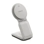 Baseus - Стойка за кола с безжично зареждане PrimeTrip C02 (C40169003211-00) - Магнитна дръжка за табло, 15W - Лунно бяло