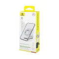 Baseus - Стойка за кола PrimeTrip Series C02 (C40169002213-00) - PU кожа, 360°, 25N, универсална опция за монтаж - лунно бяло