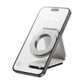 Baseus - Стойка за кола PrimeTrip Series C02 (C40169002213-00) - PU кожа, 360°, 25N, универсална опция за монтаж - лунно бяло