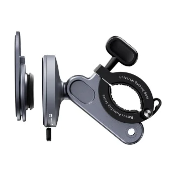 Baseus - Стойка за велосипед PrimeTrip Series (C40569001121-00) - 2в1, стойка за велосипед, стойка за пръстен, патентовано закопчаване - космическо черно