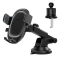 Baseus - Стойка за кола UltraControl Pro Series (C40351600113-00) - Автоматично затягане, за арматурно табло/вентилационен отвор - клъстер черен