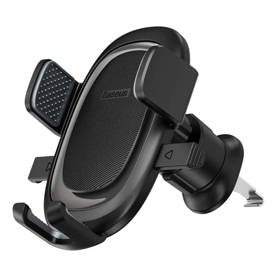 Baseus - Стойка за кола UltraControl Pro Series (C40351600113-00) - Автоматично затягане, за арматурно табло/вентилационен отвор - клъстер черен