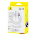 Baseus - Data Cable Display 2 (P10382703511-00) - Fast Charging, Type-C, Lightning, Digital Display, 20W, 1m - Nebula Purple