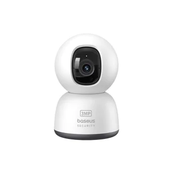 Baseus - Вътрешна охранителна камера P1 Lite (S0TV002132) - 2K, 3MP, Type-C, Двупосочен разговор, Нощно виждане, Цифрово увеличение - Бяла
