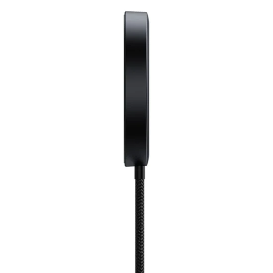 Baseus - Магнитно безжично зарядно Simple Mini4 (P10273300121-01) - Универсално, със стойка, USB-C, Qi2 15W, 1 м - Космическо черно
