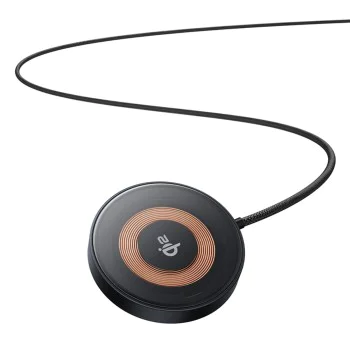 Baseus - Магнитно безжично зарядно Simple Mini4 (P10273300121-01) - Универсално, със стойка, USB-C, Qi2 15W, 1 м - Космическо черно