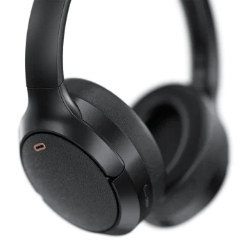 Безжични слушалки H6 – Acefast, Type-C, Bluetooth 5.3, Active Noise Reduction, IPX4, 500mAh, Hi-Fi звук – черни