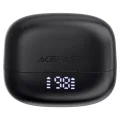 Безжични слушалки W1 – Acefast, Type-C, TWS, Bluetooth 5.4, намаляване на шума при повикване, IPX4, LED цифров дисплей – черен