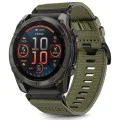 Каишка за Garmin Fenix ​​3/3 HR/5X/5X Plus/6X/6X Pro/7X/7X Pro Solar - Techsuit - Каишка за часовник QuickFit 26mm (W070) - Camo Green