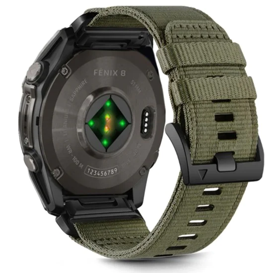 Каишка за Garmin Fenix ​​5/5 Plus 6/6 Pro/7/Forerunner 935/945/Approach S60 - Techsuit - Каишка за часовник QuickFit 22mm (W070) - Camo Green