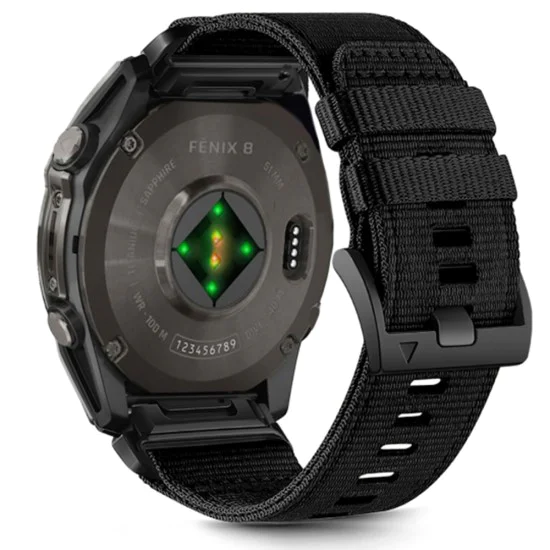 Каишка за Garmin Fenix ​​5/5 Plus 6/6 Pro/7/Forerunner 935/945/Approach S60 - Techsuit - Каишка за часовник QuickFit 22mm (W070) - Obsidian Black