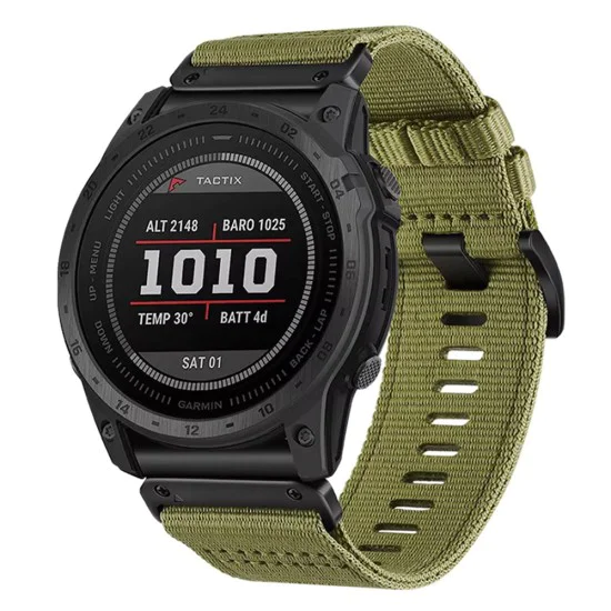 Каишка за Garmin Fenix ​​5/5 Plus 6/6 Pro/7/Forerunner 935/945/Approach S60 - Techsuit - Каишка за часовник QuickFit 22mm (W070) - Green Dew