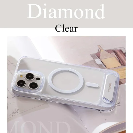 Torras - Pstand - iPhone 15 Pro Max - Clear