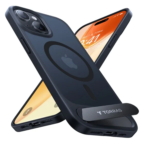 Torras - Pstand - iPhone 15 Plus - черен