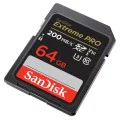 Карта с памет, 64GB, SDXC - SanDisk Extreme Pro (SDSDXXU-064G-GN4IN) - Сив