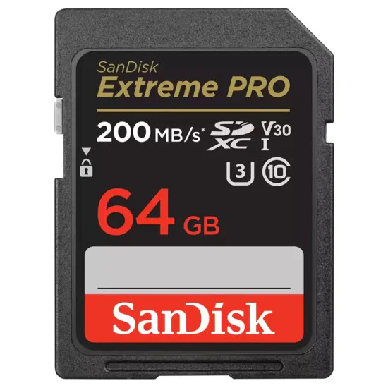 Карта с памет, 64GB, SDXC - SanDisk Extreme Pro (SDSDXXU-064G-GN4IN) - Сив
