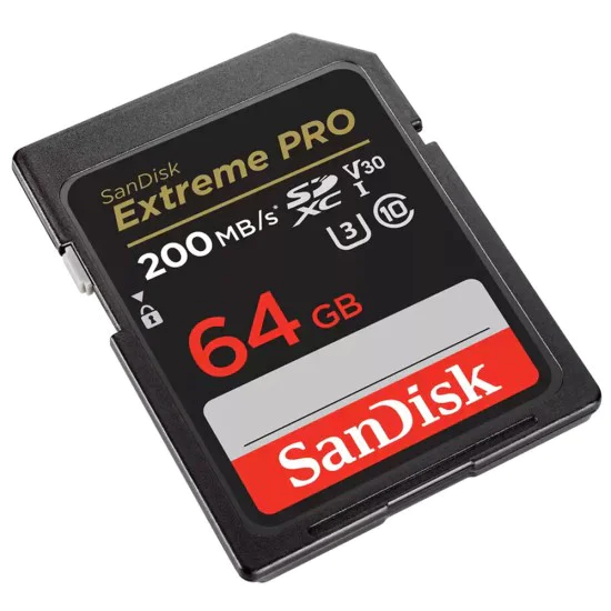 Карта с памет, 64GB, SDXC - SanDisk Extreme Pro (SDSDXXU-064G-GN4IN) - Сив