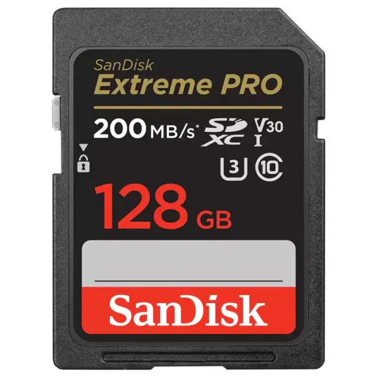 Карта с памет, 128GB, SDXC - SanDisk Extreme Pro (SDSDXXD-128G-GN4IN) - сив