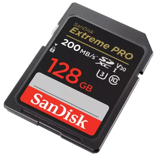 Карта с памет, 128GB, SDXC - SanDisk Extreme Pro (SDSDXXD-128G-GN4IN) - сив