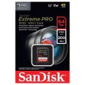 Карта с памет, 128GB, SDXC - SanDisk Extreme Pro (SDSDXXD-128G-GN4IN) - сив