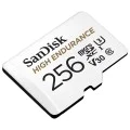 Карта с памет, 256 GB, Micro SDXC - SanDisk High Endurance (SDSQQNR-256G-GN6IA) - бяла