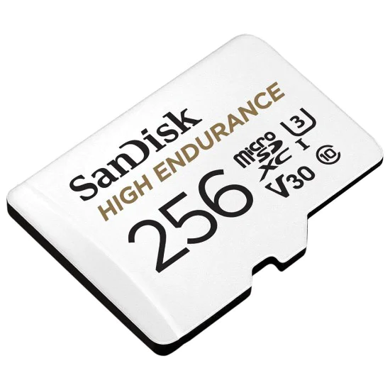 Карта с памет, 256 GB, Micro SDXC - SanDisk High Endurance (SDSQQNR-256G-GN6IA) - бяла