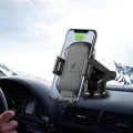 Универсална стойка за кола с безжично зареждане 10W - Premium (CAPD032) - черна