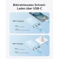 Външна батерия 10000mAh, 30W - Anker Zolo (A1688031) - светло син