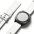 Каишка за Fossil Hybrid 24mm / Mobvoi TicWatch Pro 5 / Suunto 9 / Suunto 9 Baro / Suunto D5 - Ringke Leather One Basic Bold - Бял