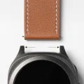 Каишка за Fossil Hybrid 24mm / Mobvoi TicWatch Pro 5 / Suunto 9 / Suunto 9 Baro / Suunto D5 - Ringke Leather One Basic Bold - Бял