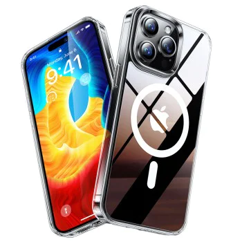 Калъф за iPhone 15 Pro - Torras Diamond MagSafe Series - Clear