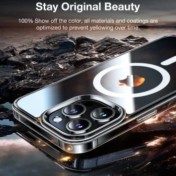 Калъф за iPhone 15 Pro - Torras Diamond MagSafe Series - Clear