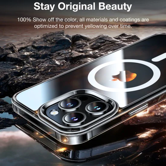 Калъф за iPhone 15 Pro - Torras Diamond MagSafe Series - Clear