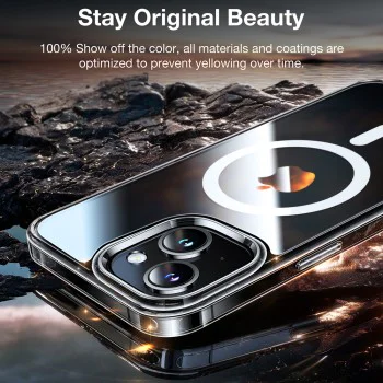 Калъф за iPhone 15 - Torras Diamond MagSafe Series - Clear